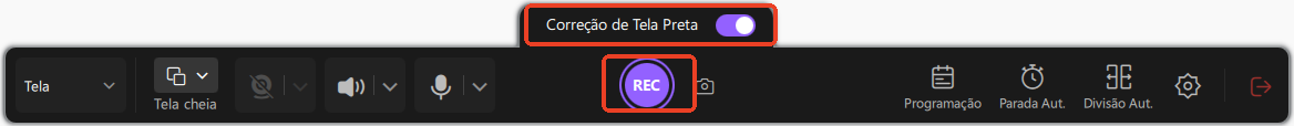 correção de tela preta do easeus recexperts