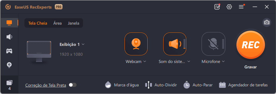 Iniciar a gravação