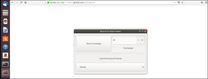 Gifine Bildschirmrekorder Linux