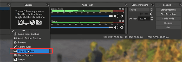 OBS Bildschirmerfassung