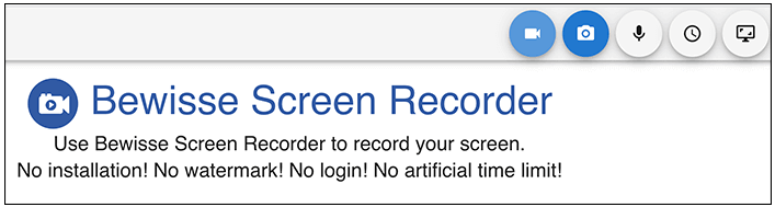 Bildschirm-Recorder ohne Zeitlimit - Bewisse Screen Recorder