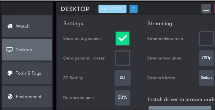 BigScreen VR-Video-Player für Windows