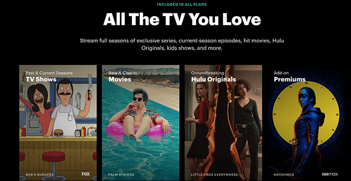 Die 10 besten Live-Streaming-Seiten zum Anschauen von Live-Sendungen - Hulu