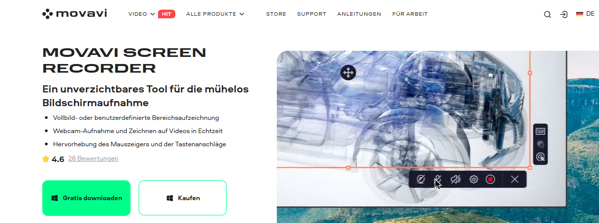 Movavi installieren und starten