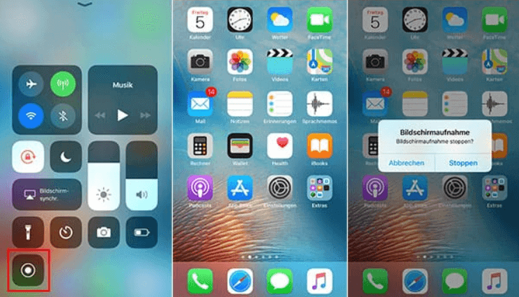 Netflix aufnehmen mit iPhone eingebauter Rekorder