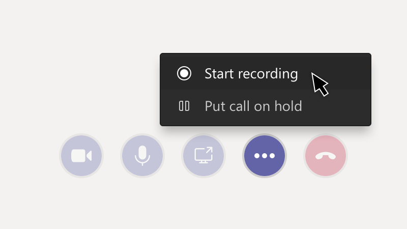 Microsoft Teams mit der App selbst aufnehmen - Die Aufzeichnung starten