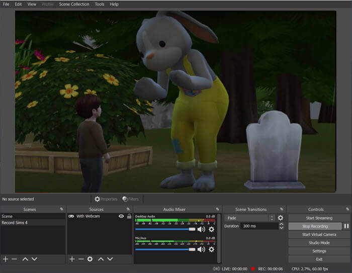 VR Gameplay aufnehmen mit OBS Studio - Schritt 3