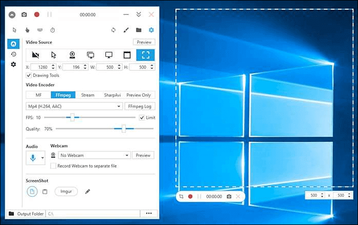 Bildschirmrecorder mit Facecam unter Windows 10