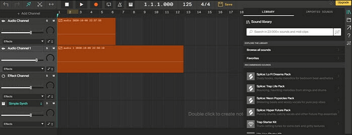 Online-Sprachaufzeichnung - Soundation