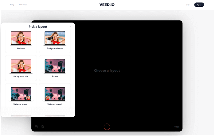 Webcam aufzeichnen mit Veed