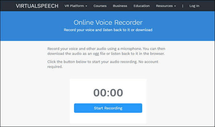Chrome Audio aufnehmen mit Virtual Voice Recorder