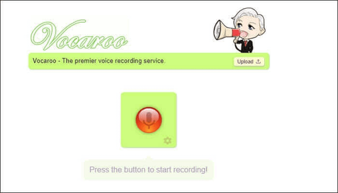 Online-Sprachaufzeichnung - Vocaroo
