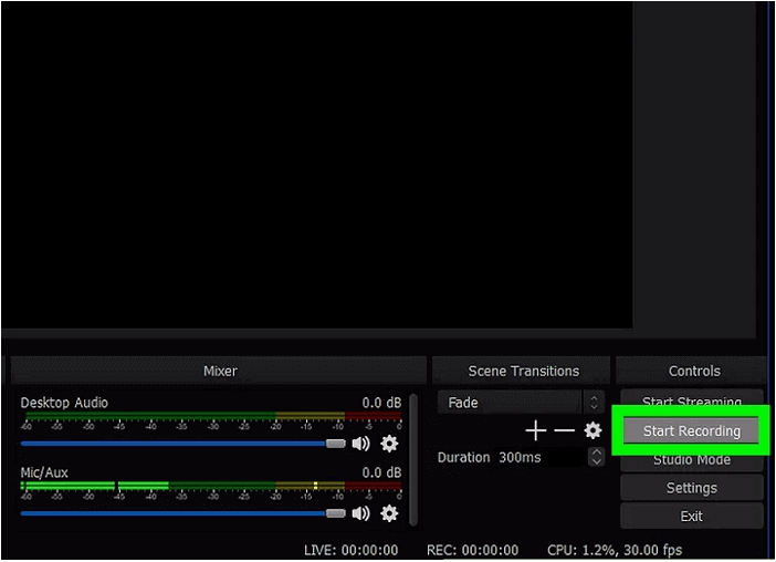 Gameplay von Xbox 360 aufnehmen - Aufnahme mit OSB Studio starten