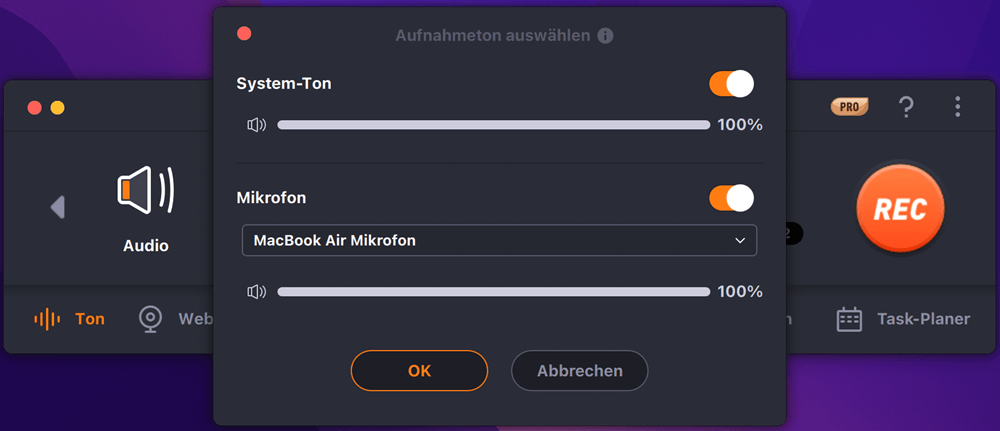 Aufnahme von Apple Music mit EaseUS RecExperts - Schritt 2