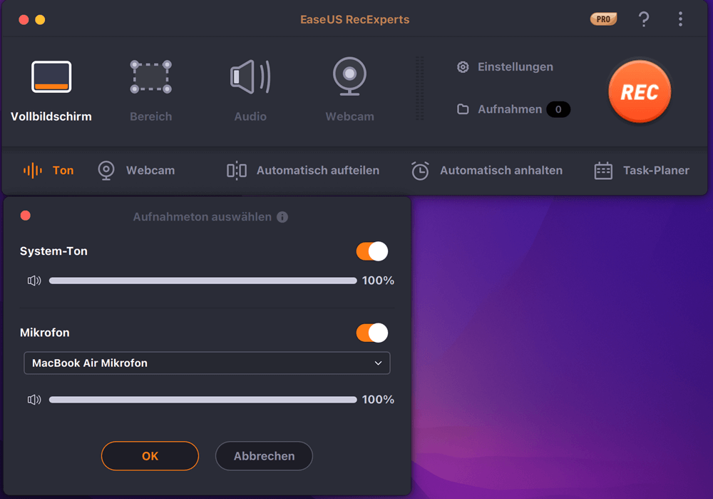 Audioquelle auswählen
