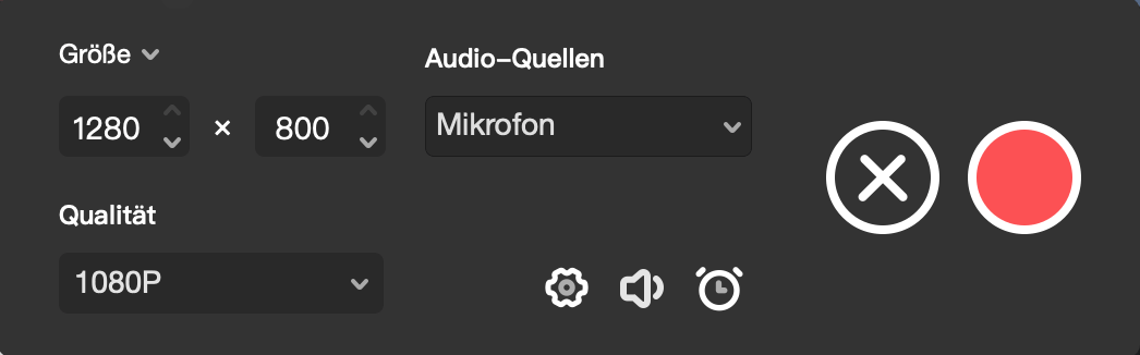 Das Webinar auf Mac aufzeichnen - Bildschirmaufnahme einstellen