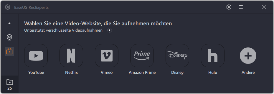Streaming-Website auswählen
