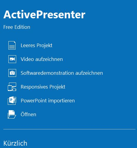 Streaming-Video aufnehmen - ActivePresenter