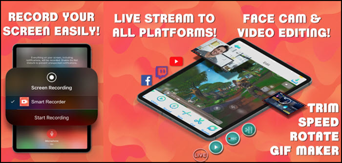 Spiele Bildschirm aufnehmen iOS - Screen Recorder: