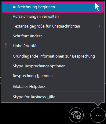 Skype Anruf auf dem Desktop aufzeichnen 