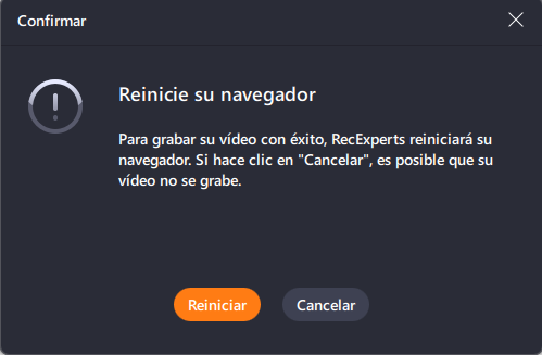 Reiniciar RecExperts