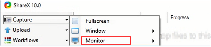 sharex para hacer una captura de pantalla