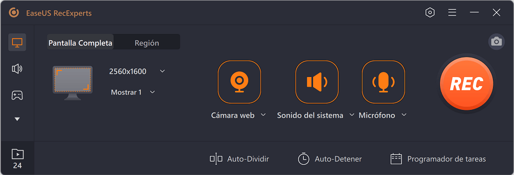 EaseUS RecExperts - herramienta de recortes para Windows