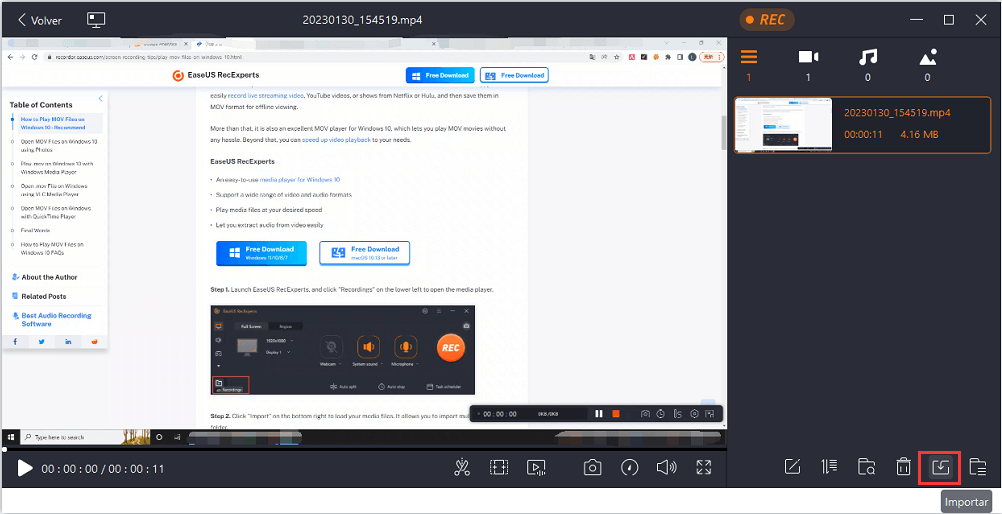 Importar archivos multimedia