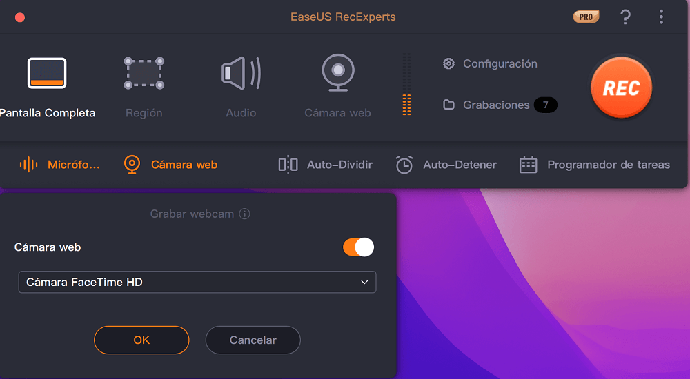seleccionar webm