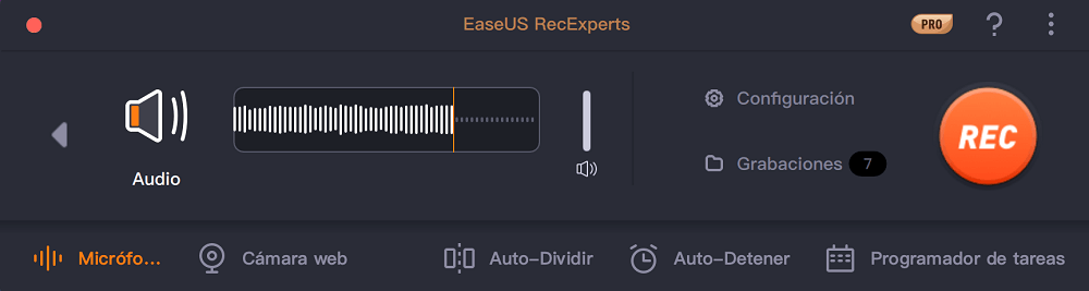 Iniciar la grabación de audio