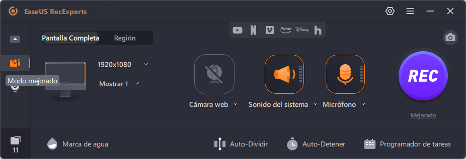 Busca y haz clic en Modo mejorado