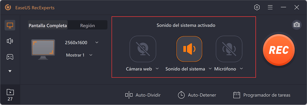 Grabar con la cámara web o el audio