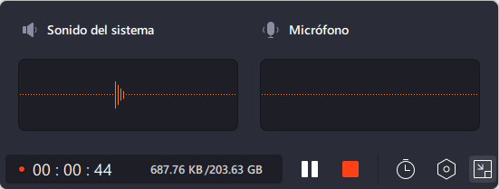 interfaz principal de garbar audio