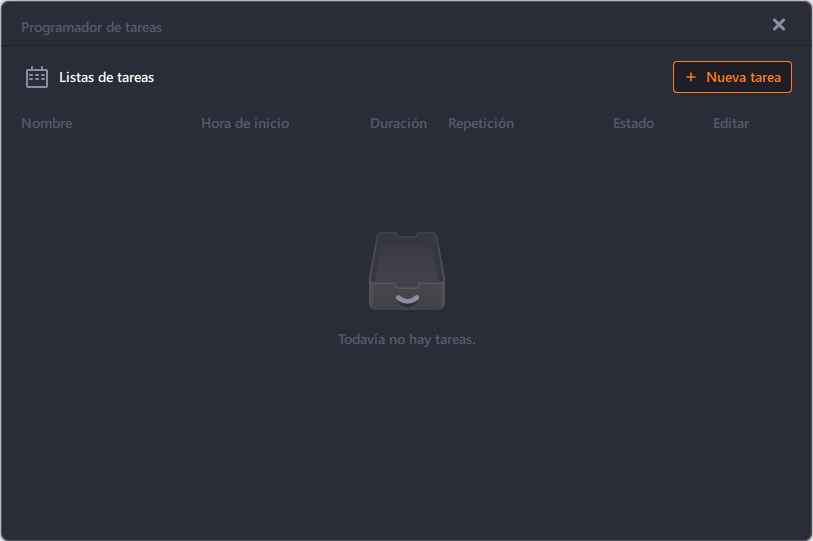 agregar una nueva tarea