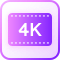 4k quality icon