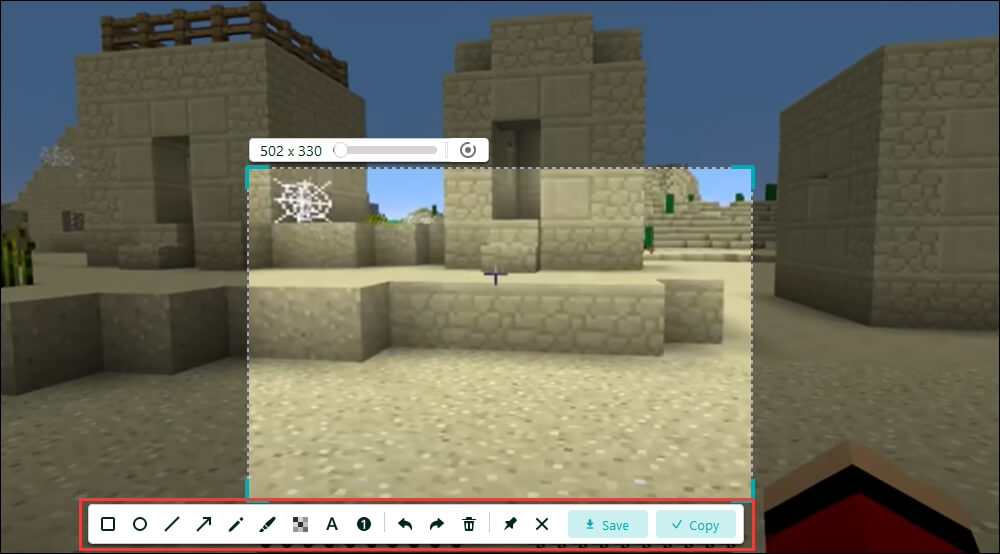 Minecraft gameplay screenshot