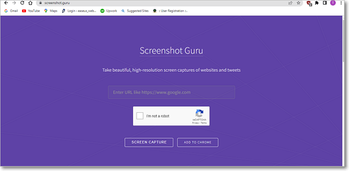 screenshot guru website