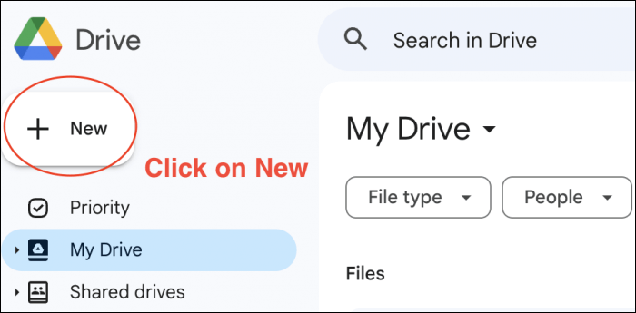 Google Drive öffnen
