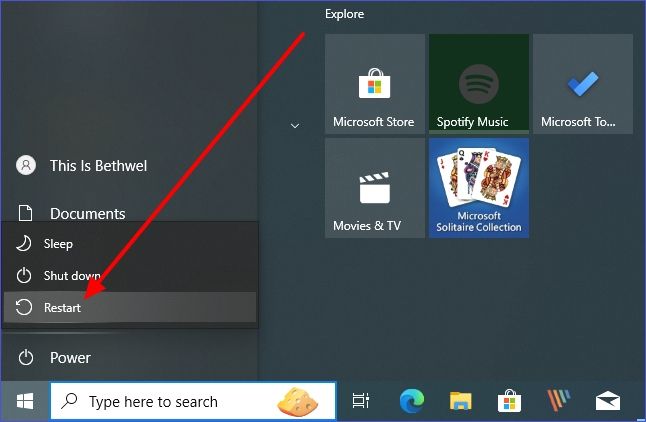 Reinicia el PC
