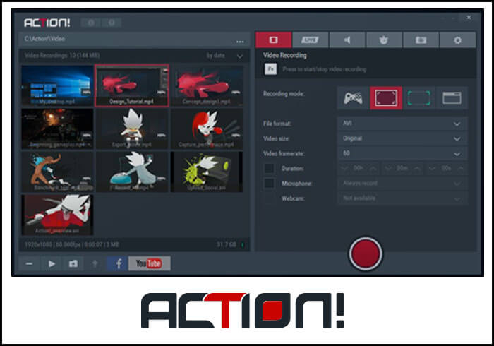 Action! - Screen Recording Software and Gameplay Recorder