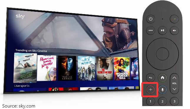 adicionar à lista de reprodução do Sky Stream