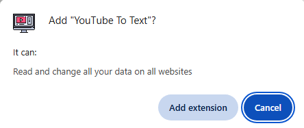 adicionar youtube à extensão de texto