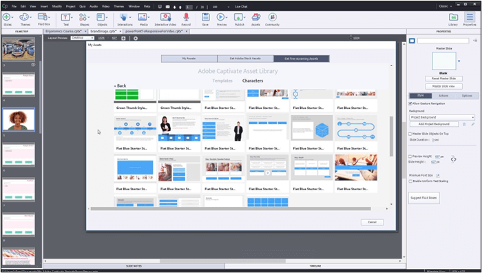 Adobe Captivate Schulungsvideo-Software