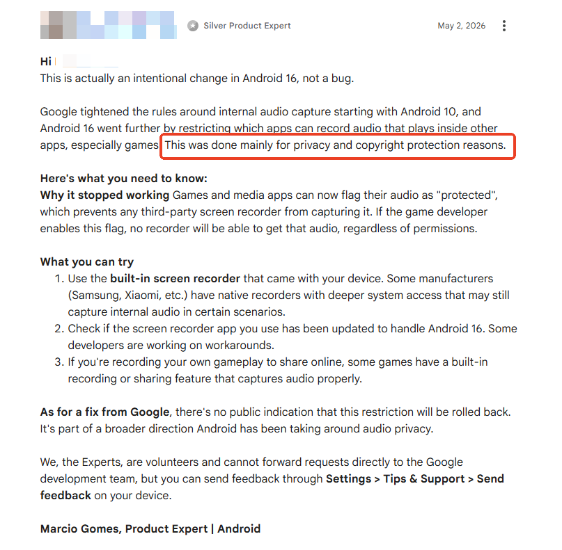 android help thread