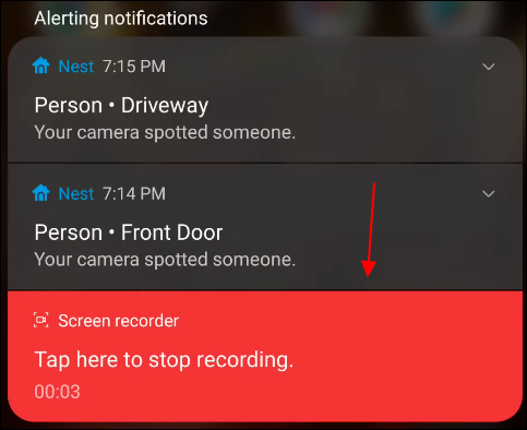 android aufnahme stoppen