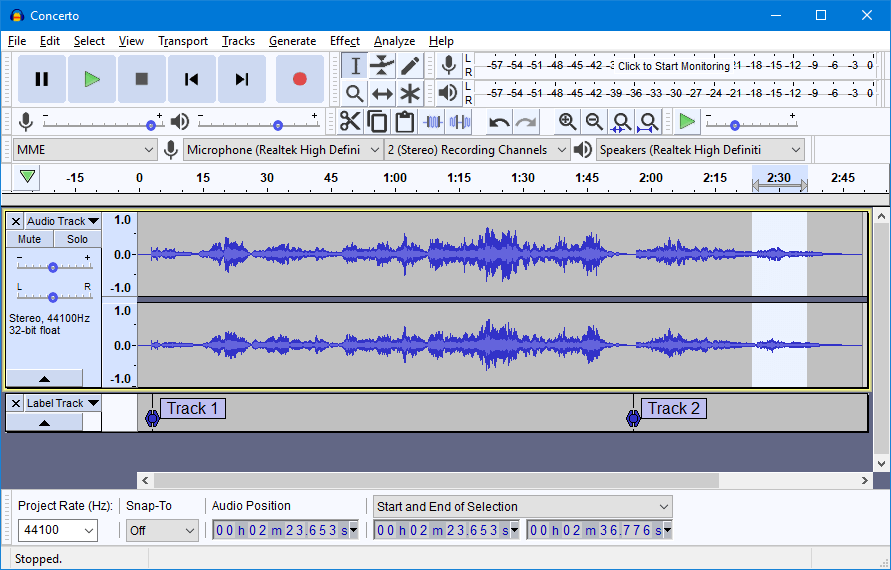 Record voice on Windows 10 PC with Audacity