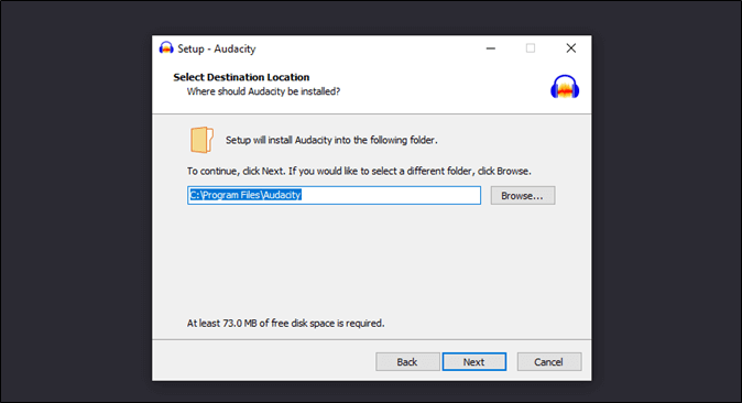 installation path/location