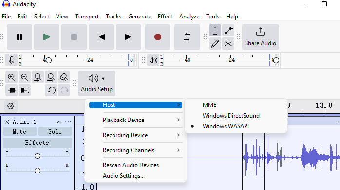 Audacity 錄製音訊