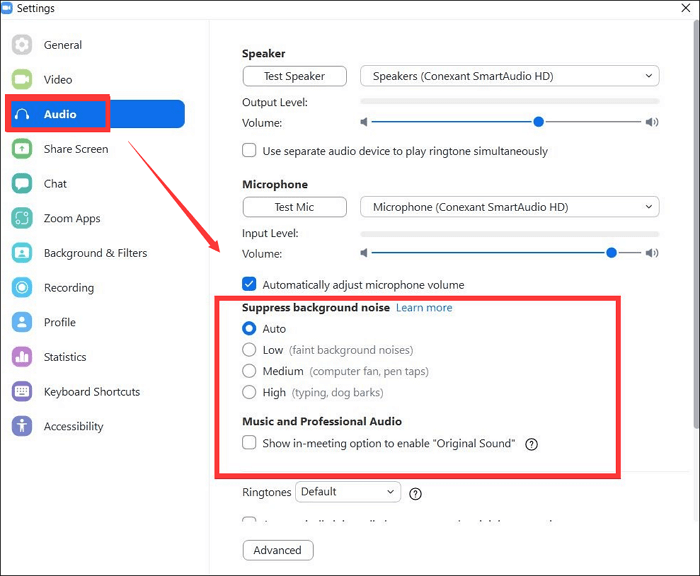 How to Reduce Background Noise in Zoom Calls - EaseUS