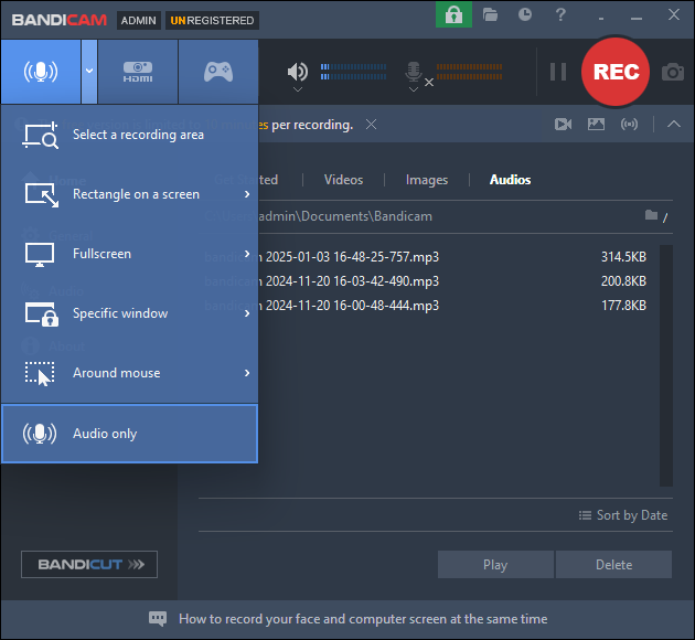 bandicam recording software